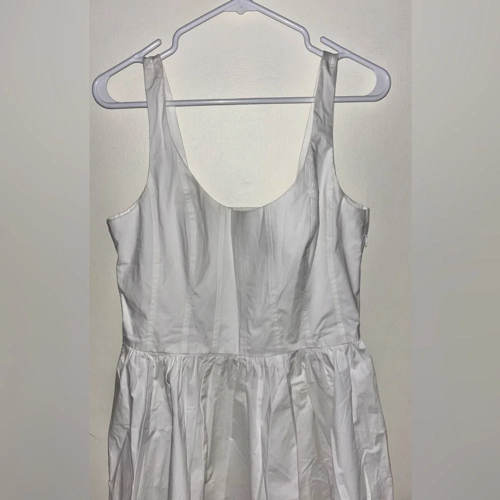 NWT J.Crew Fit-and-flare mini dress White Size 12 Party Wedding Brunch Date